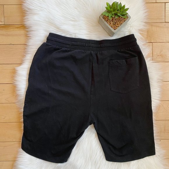 ONLY & SONS black white stripe sweat lounge shorts - Picture 2 of 4